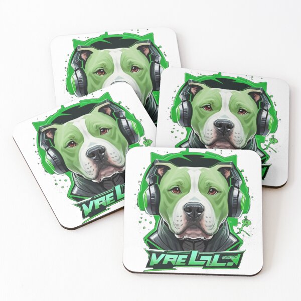 Item preview, Pitbull logo gamer verde designed and sold by khaledsayed.
