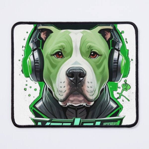 Item preview, Pitbull logo gamer verde designed and sold by khaledsayed.