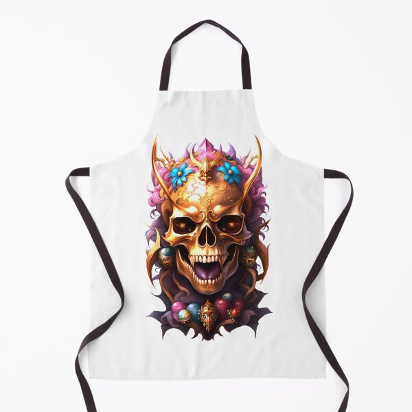 Item preview, Bright and colorful demonic skull designed and sold by MadinaFatt.