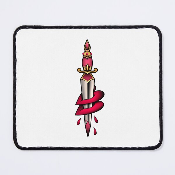 Item preview, Inktober dagger Old school tattoo designed and sold by prscllart.