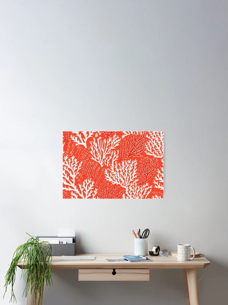 Thumbnail 2 of 3, Poster, Block Print Pattern designed and sold by SideSignal.