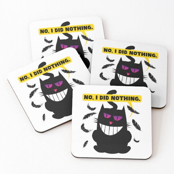 Item preview, No, I did nothing. Funny comic illustration of a sneaky cat. designed and sold by MrPila.