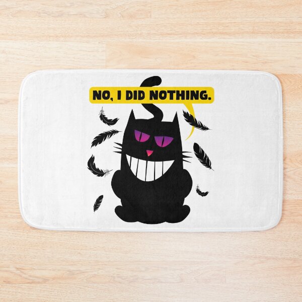 Item preview, No, I did nothing. Funny comic illustration of a sneaky cat. designed and sold by MrPila.