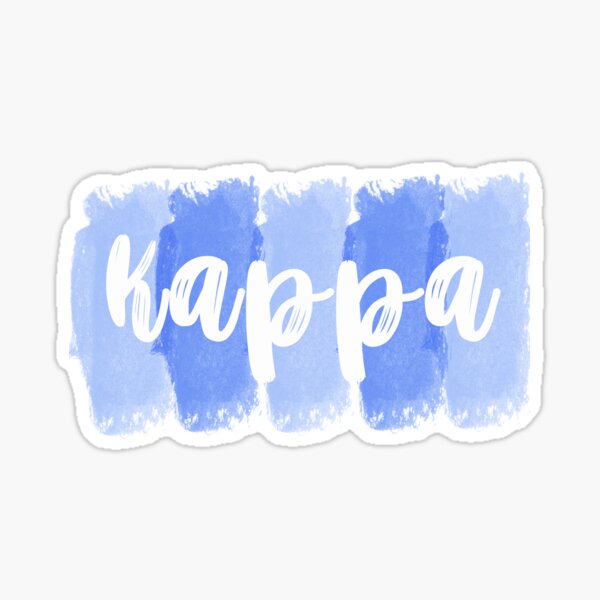 Kappa Watercolor Sticker