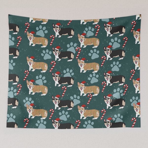 Item preview, Christmas Corgi Pattern designed and sold by KantstandyaC.