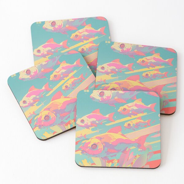 Item preview, Pastel Fishes design- Retro designed and sold by octoboobs.