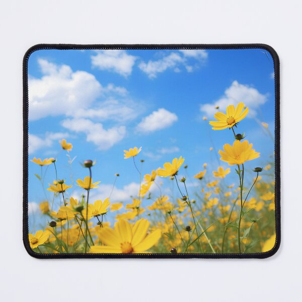 Item preview, Yellow flowers under the blue blue sky designed and sold by sakurashorty.