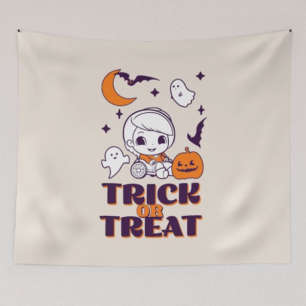 Item preview, Halloween girl wheelchair user accessibility rights, autism, special needs disability pride awareness designed and sold by InspireGlow.