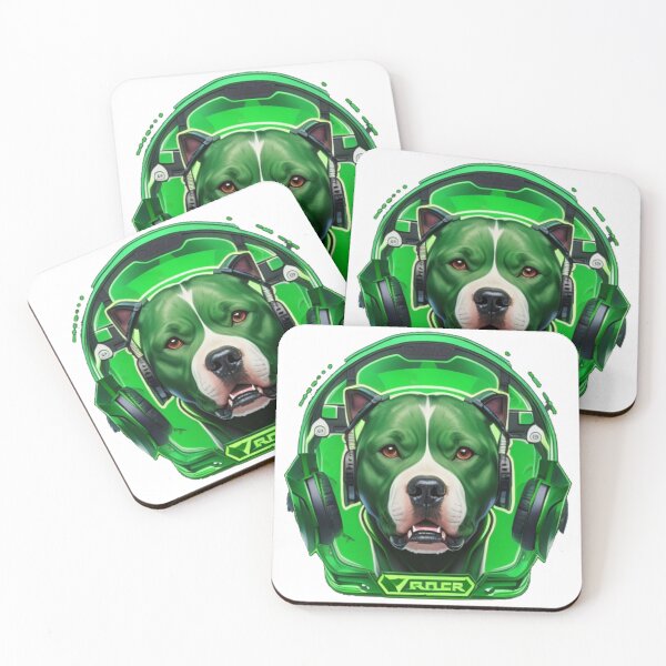 Item preview, Pitbull logo gamer verde designed and sold by khaledsayed.