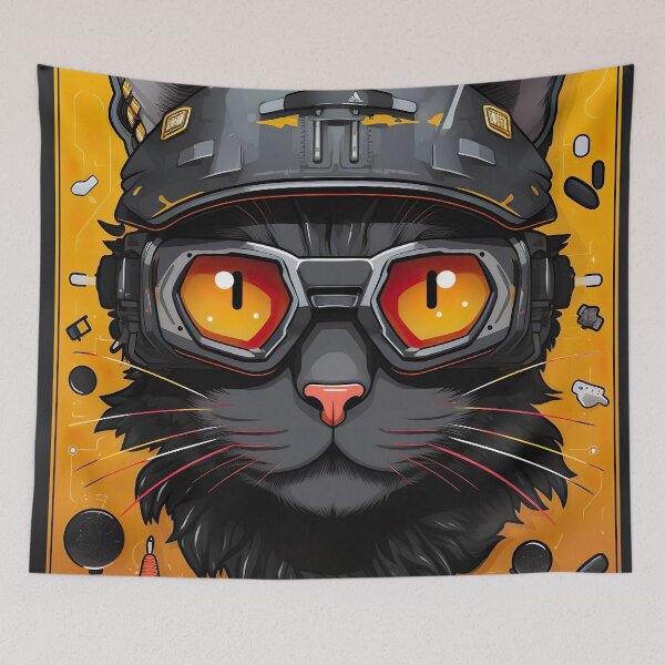 Item preview, kedic black cat  designed and sold by Kalsaver.