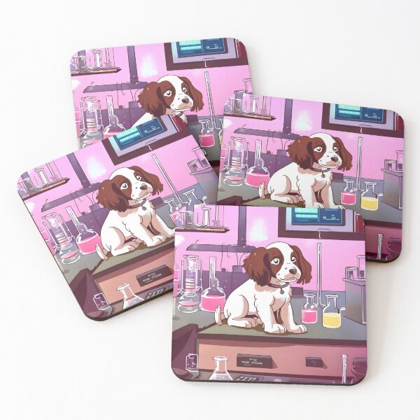 Item preview, Springer spaniel puppy in a lab designed and sold by JohntumPhysics.