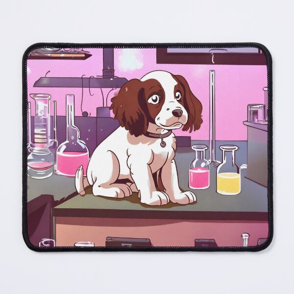 Item preview, Springer spaniel puppy in a lab designed and sold by JohntumPhysics.