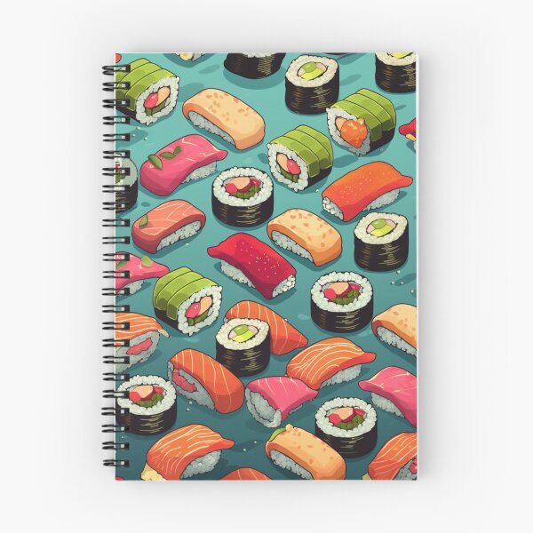 Item preview, Nigiri and sushi rolls design pattern designed and sold by Onigokko.