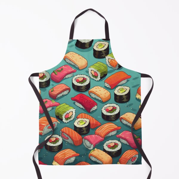 Item preview, Nigiri and sushi rolls design pattern designed and sold by Onigokko.