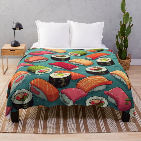 Item preview, Nigiri and sushi rolls design pattern designed and sold by Onigokko.
