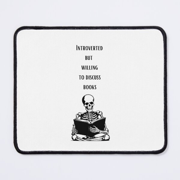 Item preview, Introverted but willing to discuss books | booktok designed and sold by terroronslashst.