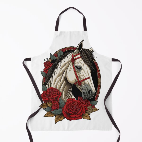 Item preview, Dia De Los Muertos Horse Red Roses designed and sold by PrettyPittie Shop.