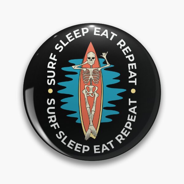 Item preview, Surf Sleep Eat Repeat shirt designed and sold by chaitawat.