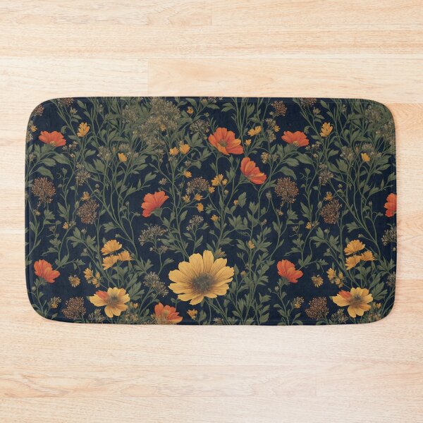 Item preview, Darkly Wild Meadow Flowers - Wildflowers Floral Pattern designed and sold by FlowerMeFlorals.