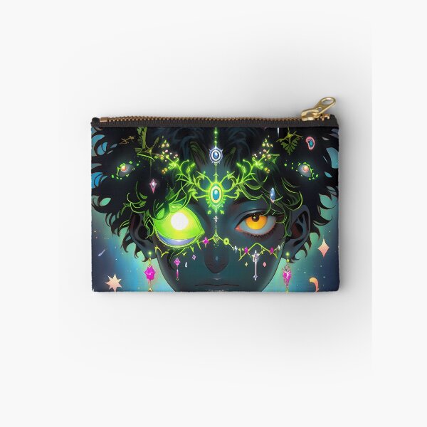 Item preview, “Astral Face in Neon Lights” designed and sold by Art-Vortex-fr.