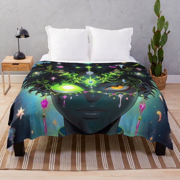 Item preview, “Astral Face in Neon Lights” designed and sold by Art-Vortex-fr.