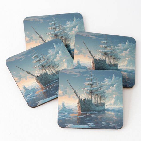 Item preview, Frostbound Odyssey: Ship's Resilience Amidst Ice designed and sold by Christian Weiss.