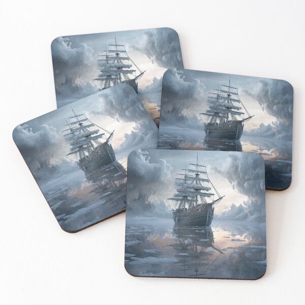 Item preview, Frozen Voyage: Ship's Solitude on Ice designed and sold by Christian Weiss.
