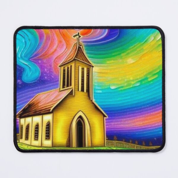 Item preview, Aurora over abandoned church designed and sold by George Hutton Hunter.