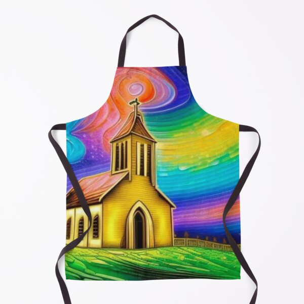 Item preview, Aurora over abandoned church designed and sold by George Hutton Hunter.