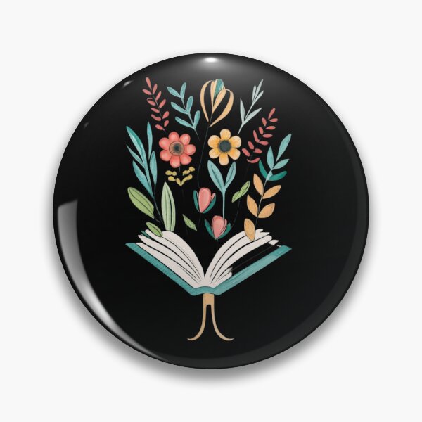 Item preview, Open Book With Flowers designed and sold by asbno19.
