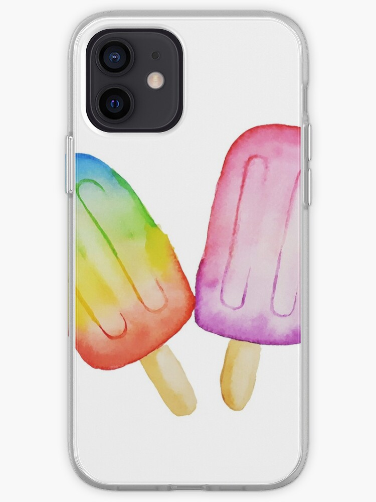 Regenbogen Eis Am Stiel Iphone Hulle Cover Von Pitaya Roja Redbubble