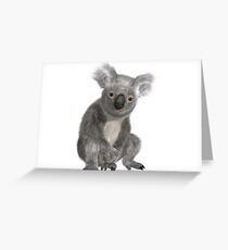 Koala Pose Greeting Card