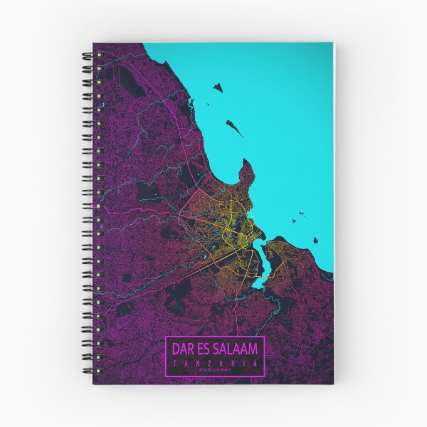 Item preview, Dar es Salaam City Map of Tanzania - Neon designed and sold by deMAP.