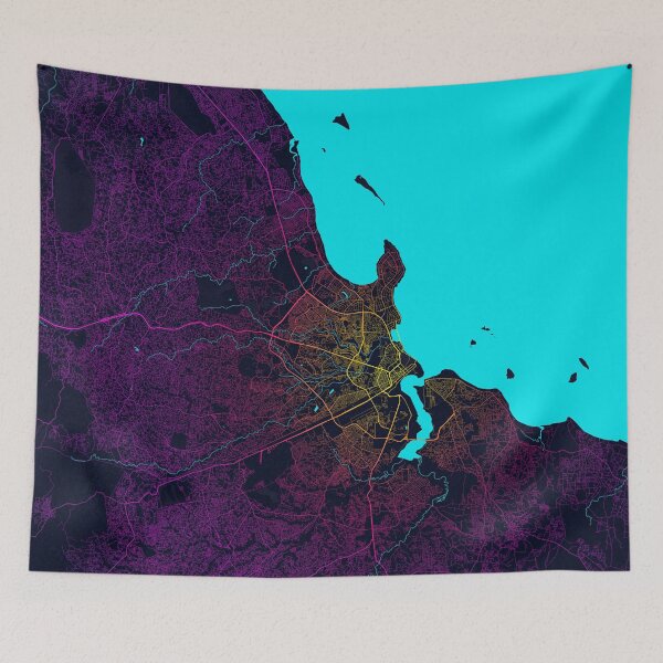 Item preview, Dar es Salaam City Map of Tanzania - Neon designed and sold by deMAP.