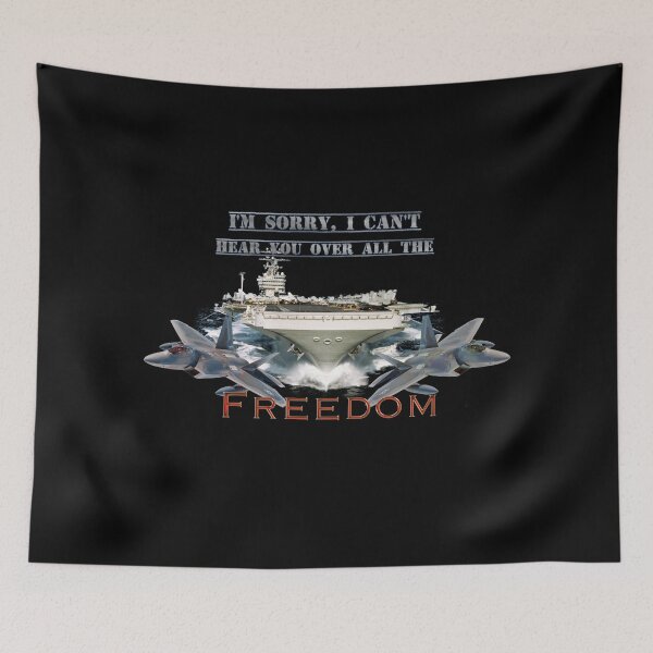 Item preview, Can't hear you over all the freedom - funny Patriot design designed and sold by aifails.