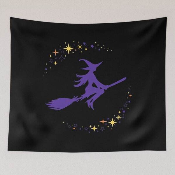 Item preview, Halloween and Witch on a Flying Broom designed and sold by MomLifeDesign.