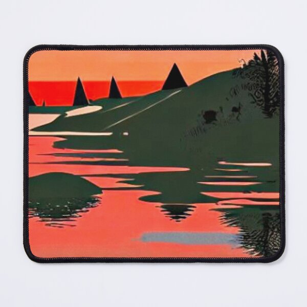 Item preview, Bird on lake at sunset designed and sold by George Hutton Hunter.