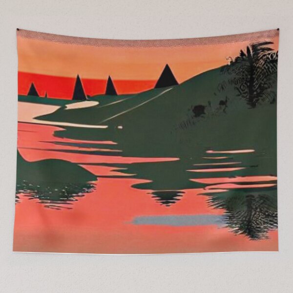 Item preview, Bird on lake at sunset designed and sold by George Hutton Hunter.