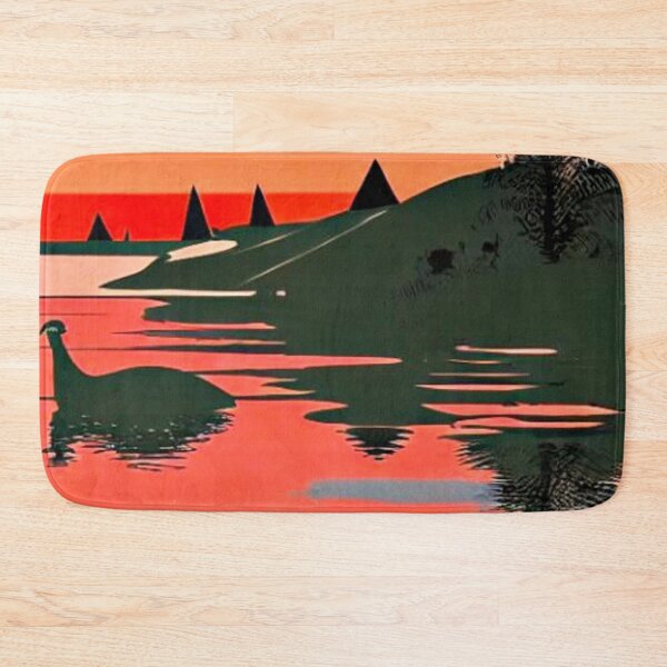 Item preview, Bird on lake at sunset designed and sold by George Hutton Hunter.