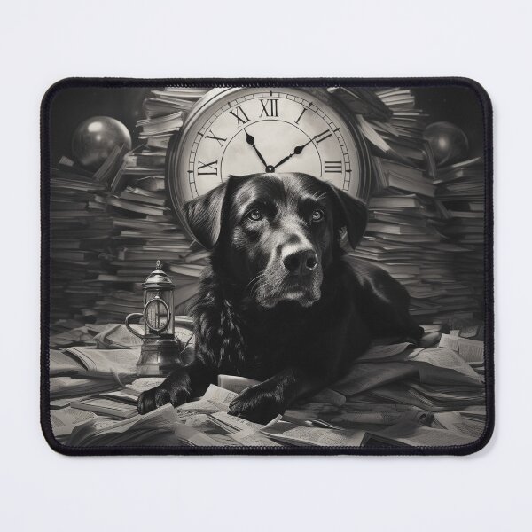 Item preview, Literary Paws: The Monochrome Labrador's Journey designed and sold by Christian Weiss.