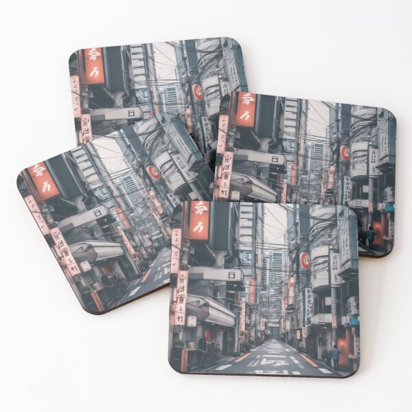 Item preview, Futuristic street in Japan designed and sold by BentoPrint.