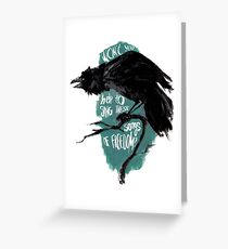Freedom crow Greeting Card