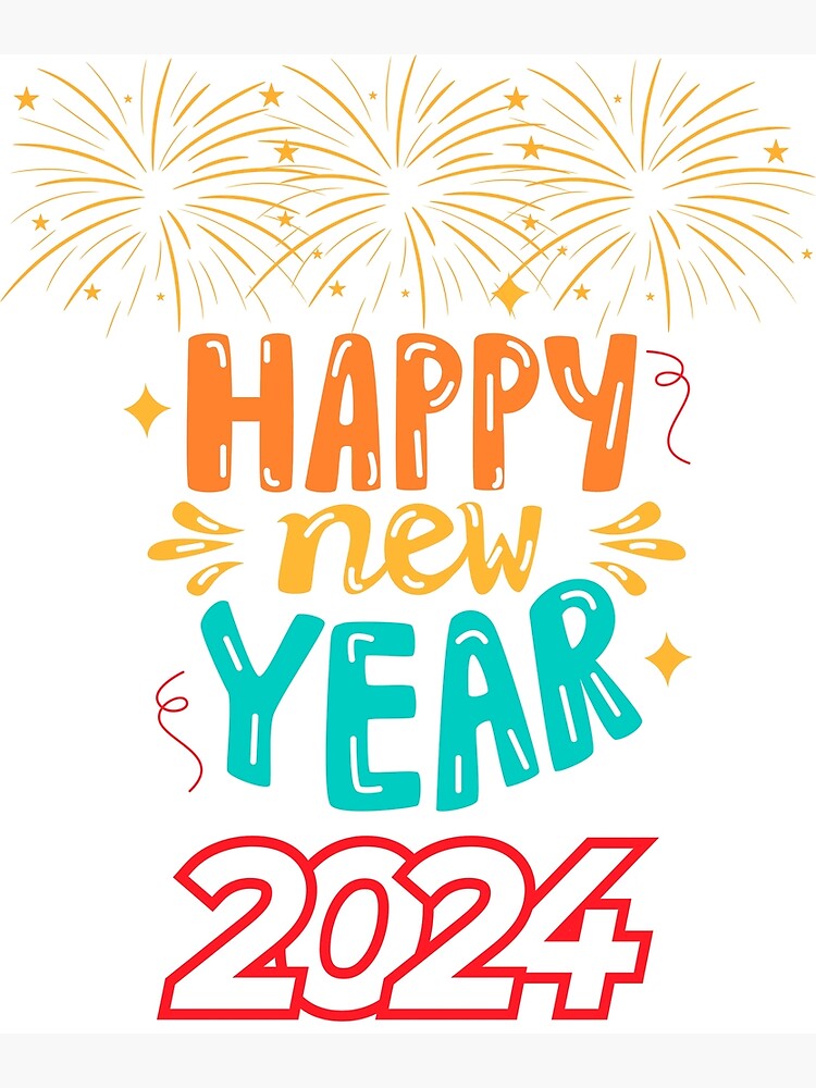 HAPPY New YEAR 2024" Greeting Card for Sale by dsuwanprasert | Redbubble
