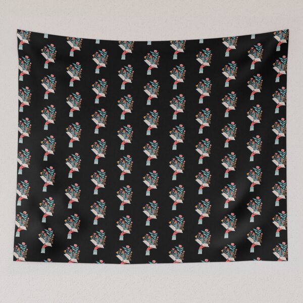 Item preview, Open Book With Flowers designed and sold by asbno19.