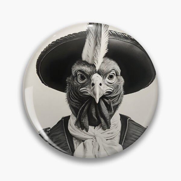 Item preview, Black and White Turkey in a Flat Brimmed Hat designed and sold by dcrc.