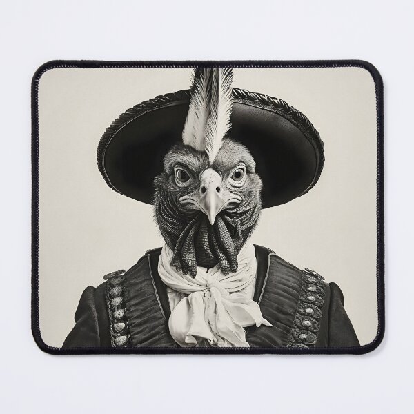 Item preview, Black and White Turkey in a Flat Brimmed Hat designed and sold by dcrc.