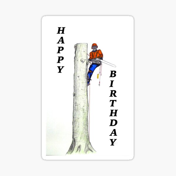 Item preview, Arborist Tree Surgeon using a Chainsaw. designed and sold by Gordon Lavender.