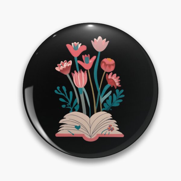 Item preview, Open Book With Flowers designed and sold by asbno19.