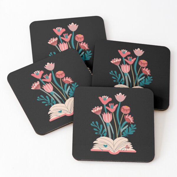 Item preview, Open Book With Flowers designed and sold by asbno19.