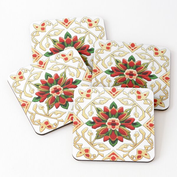 Item preview, Palestinian embroidered floral design  designed and sold by Roxburylane.